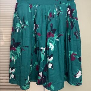 Merona- Floral Teal Skirt